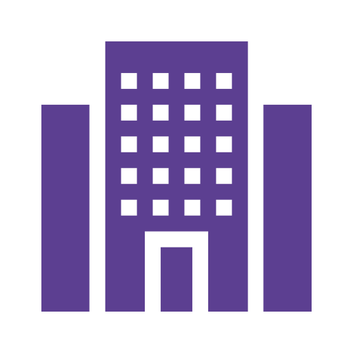 cartoon building logo